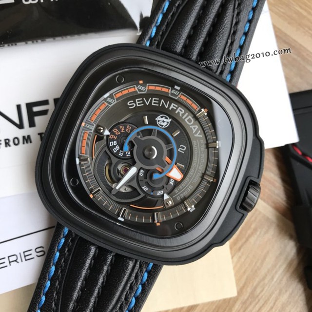 Sevenfriday自動機械男表 型號SF-P3B/02 七個星期五休閒高端男表  gjs2064